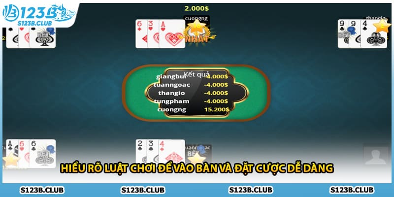 Hiểu rõ luật chơi để vào bàn và đặt cược dễ dàng